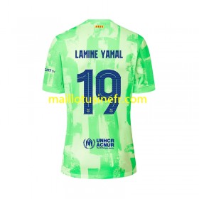 Maillot de Foot FC Barcelone LAMINE YAMAL 19 UCL Font Troisième 2024-25